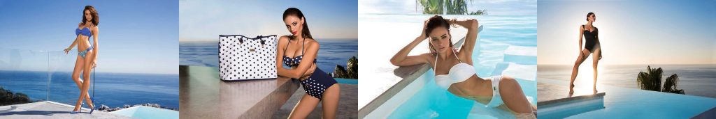 Francois Pistorius Swimwear for Marc & Andre, France with Nicole